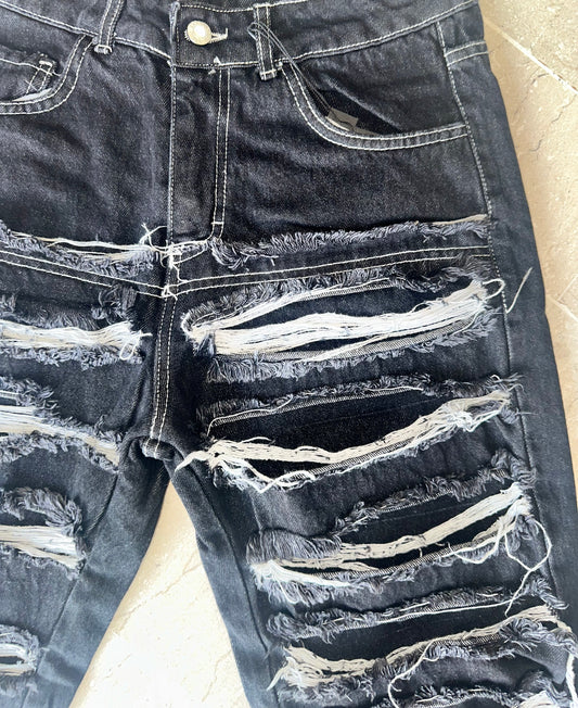 JEANS STRAPPO GREZZO