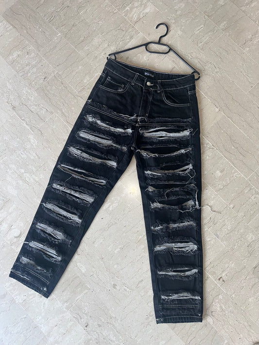 JEANS STRAPPO GREZZO